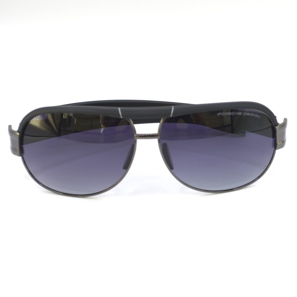 Porsche Design Men Sunglasses Matte Black Gunmetal | New | No Case  62-13-138 - Picture 7 of 12